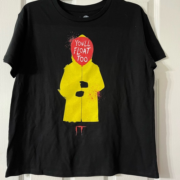 It Movie Women’s Black Shirt Medium “you’ll Float Too”. 50% cotton, 40% - Picture 12 of 15